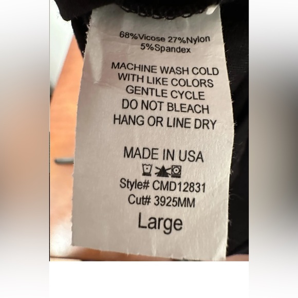 La Clef Maternity’s Women’s Black Sleeveless Stretch Pleated Waist Dress Size L - Picture 9 of 9